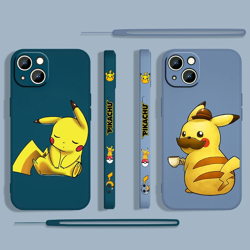 Cute Cartoon Pikachu For Apple iPhone 13 12 Mini 11 Pro XS MAX XR X 8 7 6S SE Plus Liquid Left Rope Silicone Phone Case Fundas
Cute Cartoon Pikachu For Apple iPhone 13 12 Mini 11 Pro XS MAX XR X 8 7 6S SE Plus Liquid Left Rope Silicone Phone Case Fundas