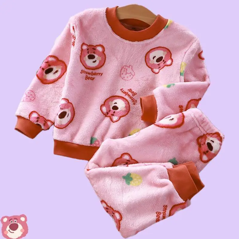 2Pcs/set Disney Lotso Pajamas Set Kids Flannel Winter Long Sleeve Warm Homewear Children Cartoon Toy Story Sleepwear Boys Girls
2Pcs/set Disney Lotso Pajamas Set Kids Flannel Winter Long Sleeve Warm Homewear Children Cartoon Toy Story Sleepwear Boys Girls