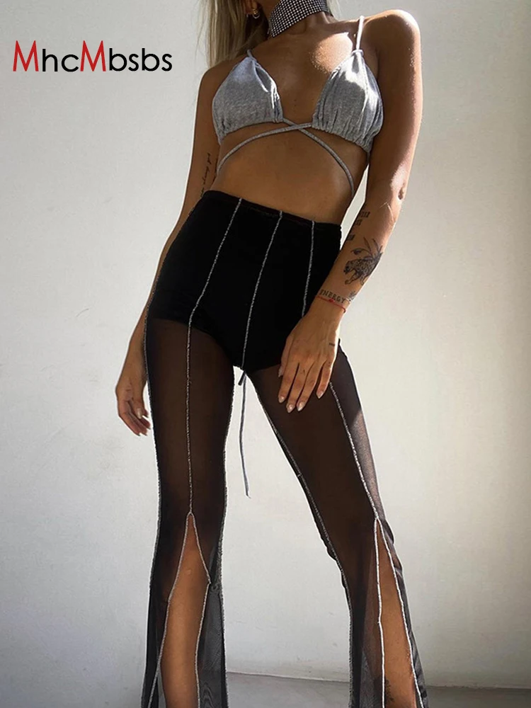 Women High Waist Patchwork Punk Casual Pants Sexy Mesh See Through Split Trousers 2022 Summer Night Club Fairy Grunge Clothes
Women High Waist Patchwork Punk Casual Pants Sexy Mesh See Through Split Trousers 2022 Summer Night Club Fairy Grunge Clothes