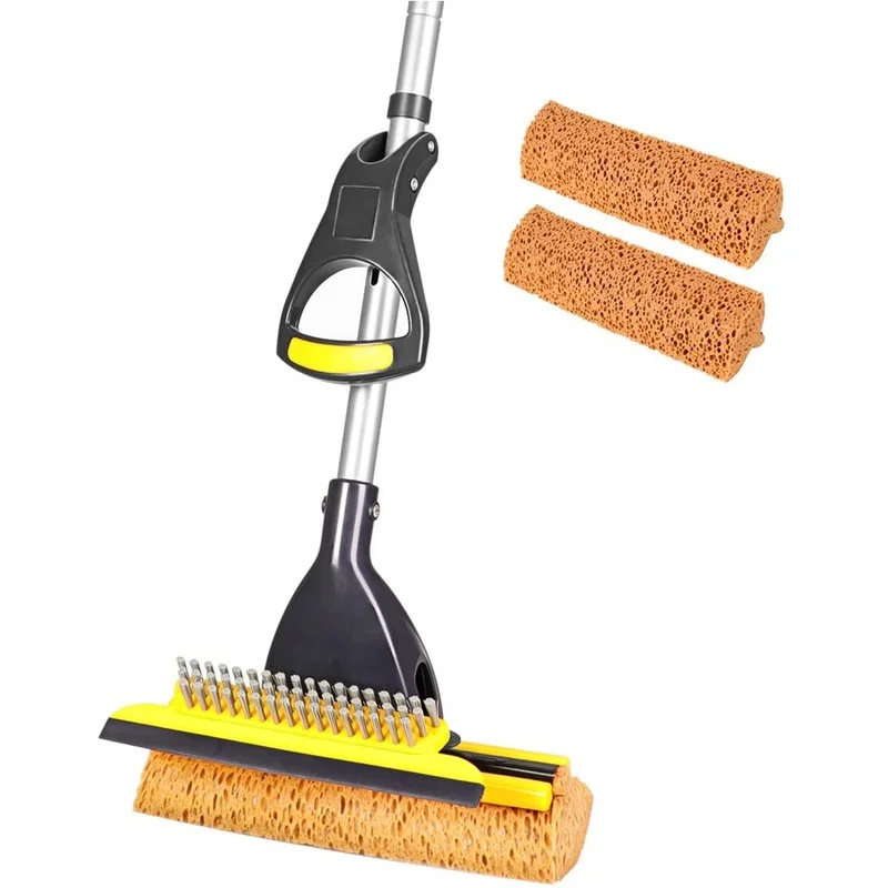 Sponge Mop Home Commercial Use Tile Floor Mops Bathroom Garage Cleaning with Squeegee and Extendable Telescopic
Sponge Mop Home Commercial Use Tile Floor Mops Bathroom Garage Cleaning with Squeegee and Extendable Telescopic