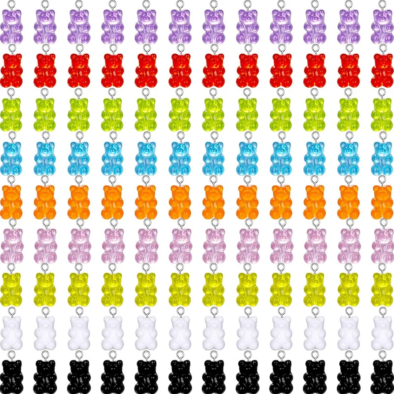 10Pcs/Lot Kawaii Jelly Gummy Bear Nail Art Charms Pure Resin Acrylic 3D Nails Art Decoration DIY Luxury Accessories Pendant Tips
10Pcs/Lot Kawaii Jelly Gummy Bear Nail Art Charms Pure Resin Acrylic 3D Nails Art Decoration DIY Luxury Accessories Pendant Tips