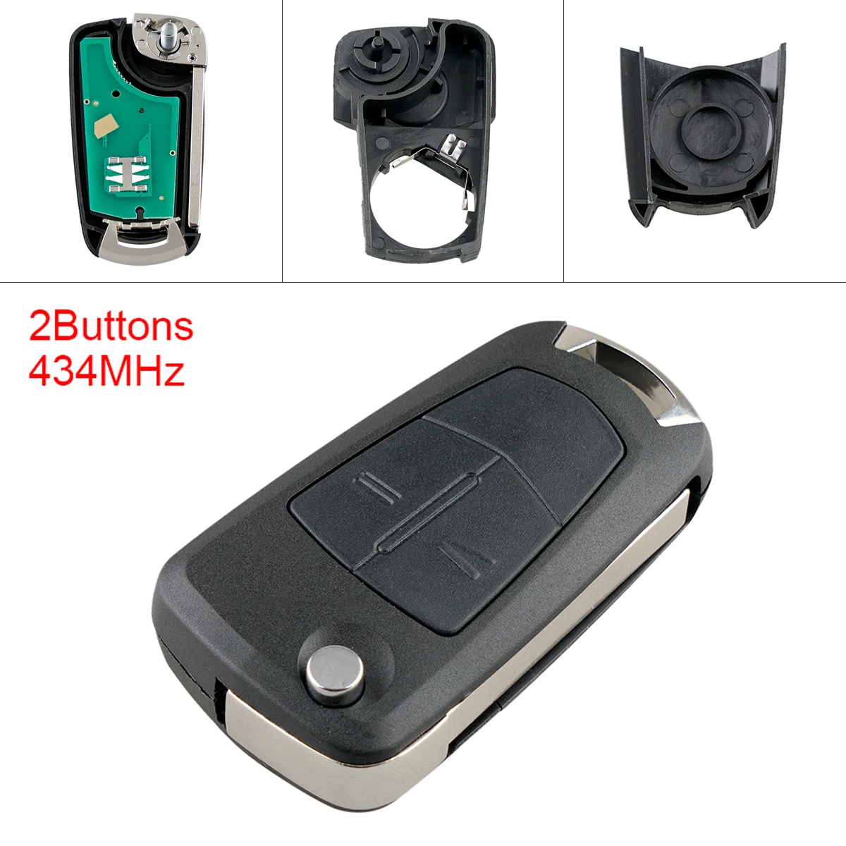 433MHz 2 Buttons Remote Car Key Fob PCF7941 Chip Keyless Entry Uncut Flip Transmitter for Opel (Vauxhall) Corsa D 2007-2012
433MHz 2 Buttons Remote Car Key Fob PCF7941 Chip Keyless Entry Uncut Flip Transmitter for Opel (Vauxhall) Corsa D 2007-2012