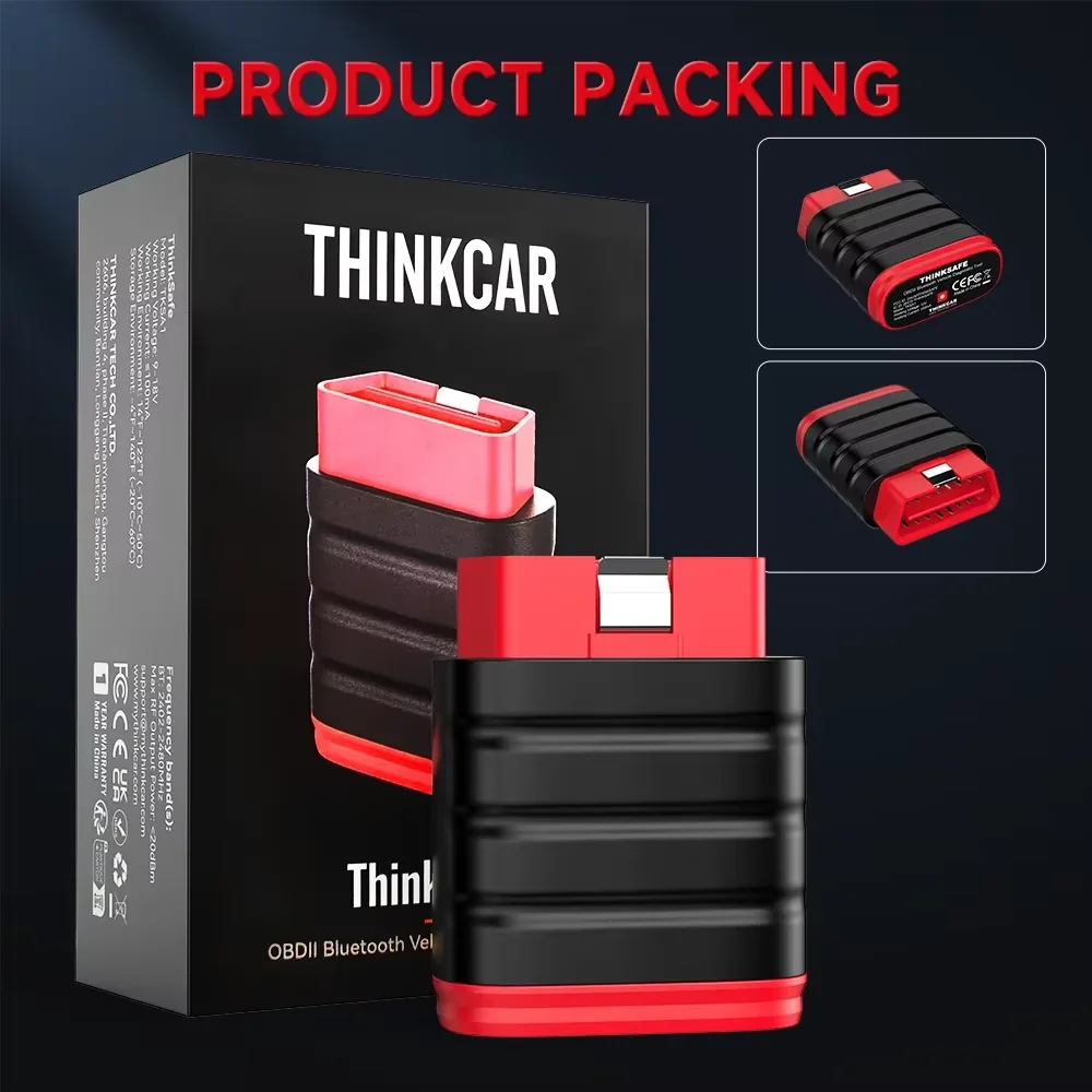 Диагностический Сканер Thinkcar Thinksafe OBD2 Bluetooth 2026 - Двунаправленное Сканирование Всех Систем, 6 Функций Сброса
Диагностический Сканер Thinkcar Thinksafe OBD2 Bluetooth 2026 - Двунаправленное Сканирование Всех Систем, 6 Функций Сброса