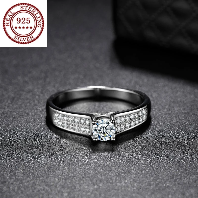 New Light Luxury Niche S925 Sterling Silver Platinum-plated Simulation Moissanite Diamonds Ring Proposal Wedding Jewelry Gift
New Light Luxury Niche S925 Sterling Silver Platinum-plated Simulation Moissanite Diamonds Ring Proposal Wedding Jewelry Gift