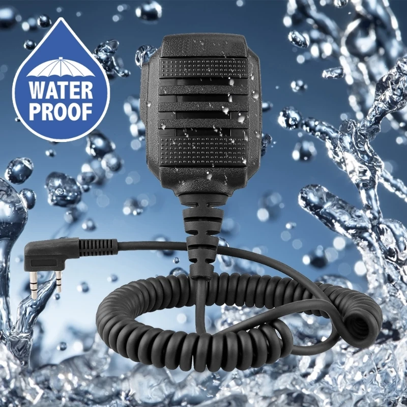 IP54 Waterproof Microphone Walkie Talkie Tangent Mic Shoulder Speaker for UV-5R
IP54 Waterproof Microphone Walkie Talkie Tangent Mic Shoulder Speaker for UV-5R