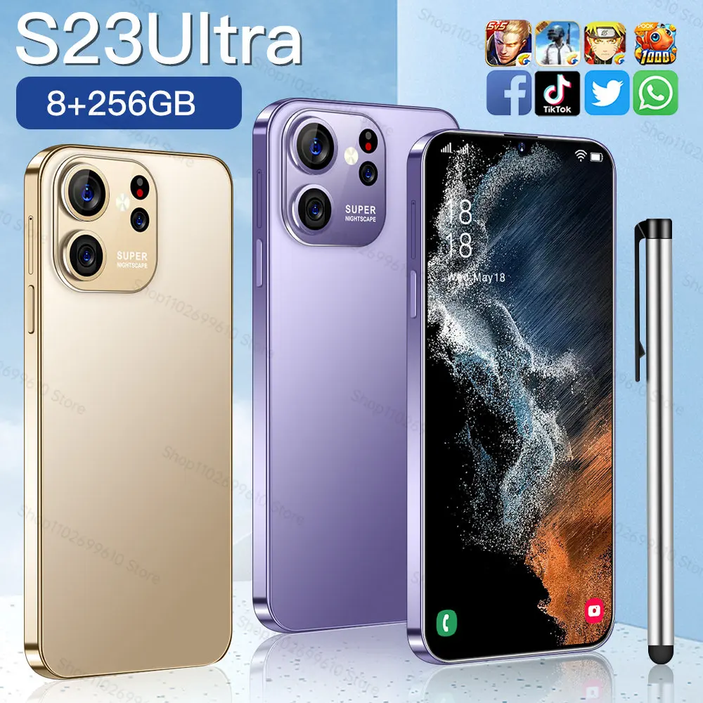 Smartphone S23Ultra 6.8 Inch Celular 7800mAh Mobile Phone 16+1TB Handys Android 13 Cell Phones Unlocked 5G Telefone
Smartphone S23Ultra 6.8 Inch Celular 7800mAh Mobile Phone 16+1TB Handys Android 13 Cell Phones Unlocked 5G Telefone