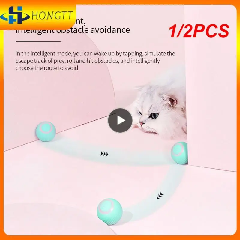 1/2PCS Smart Cat Rolling Ball Toys Rechargeable Cat Toys Ball Motion Ball Self-moving Kitten Toys for Indoor Interactive Playing 
1/2PCS Smart Cat Rolling Ball Toys Rechargeable Cat Toys Ball Motion Ball Self-moving Kitten Toys for Indoor Interactive Playing
