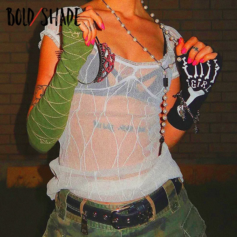 Bold Shade Indie Style Puff Sleeve White Lace T-shirts Y2K Aesthetics Grunge Ruffles Trim Square Collar Transparent Tops Sexy
Bold Shade Indie Style Puff Sleeve White Lace T-shirts Y2K Aesthetics Grunge Ruffles Trim Square Collar Transparent Tops Sexy