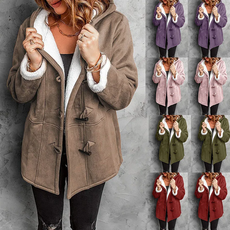 2023 New Plush Fluffy Collar Pocket Women Winter Coat Solid Color Long Sleeve Thick Warm Wool Coat Women Jacket
2023 New Plush Fluffy Collar Pocket Women Winter Coat Solid Color Long Sleeve Thick Warm Wool Coat Women Jacket