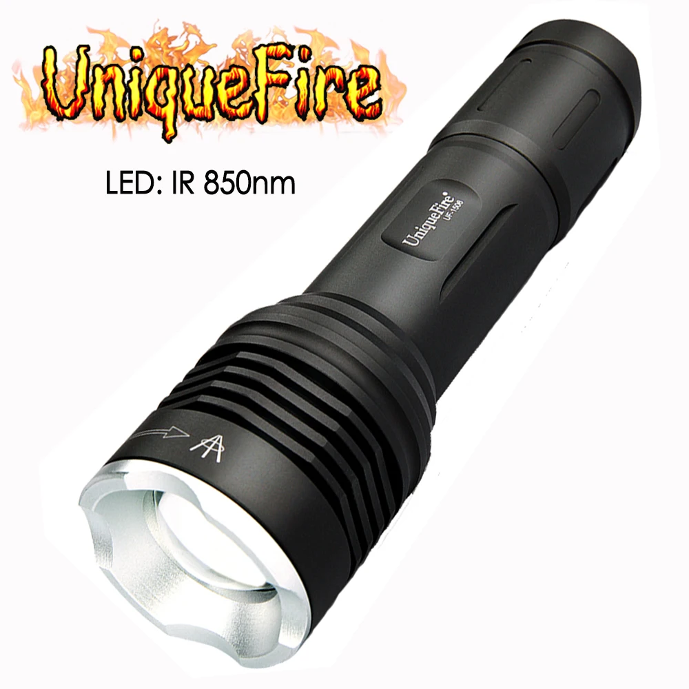UniqueFire 1506 Infrared Zoom LED Torch IR 850NM Invisible Light 20mm Convex Lens Night Vision Flashlight 3 Modes For Hunting
UniqueFire 1506 Infrared Zoom LED Torch IR 850NM Invisible Light 20mm Convex Lens Night Vision Flashlight 3 Modes For Hunting