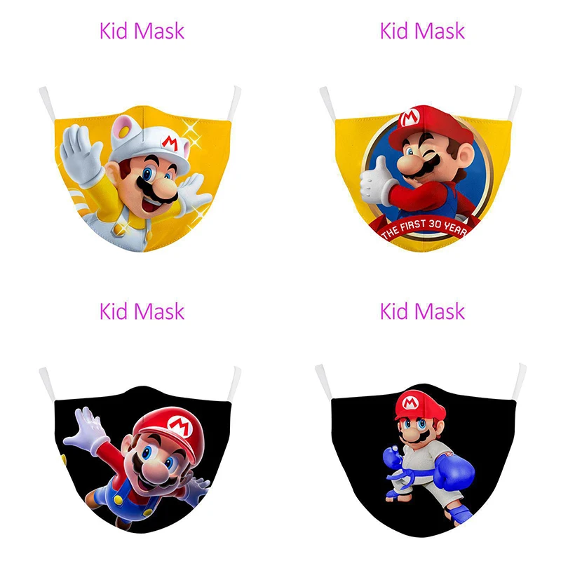 Super Mario Bros Cartoon Masks Face Caps for Kids Anime Figures Toy Mario Mario Luigi Yoshi Washable Fabric Mask Birthday Gifts
Super Mario Bros Cartoon Masks Face Caps for Kids Anime Figures Toy Mario Mario Luigi Yoshi Washable Fabric Mask Birthday Gifts