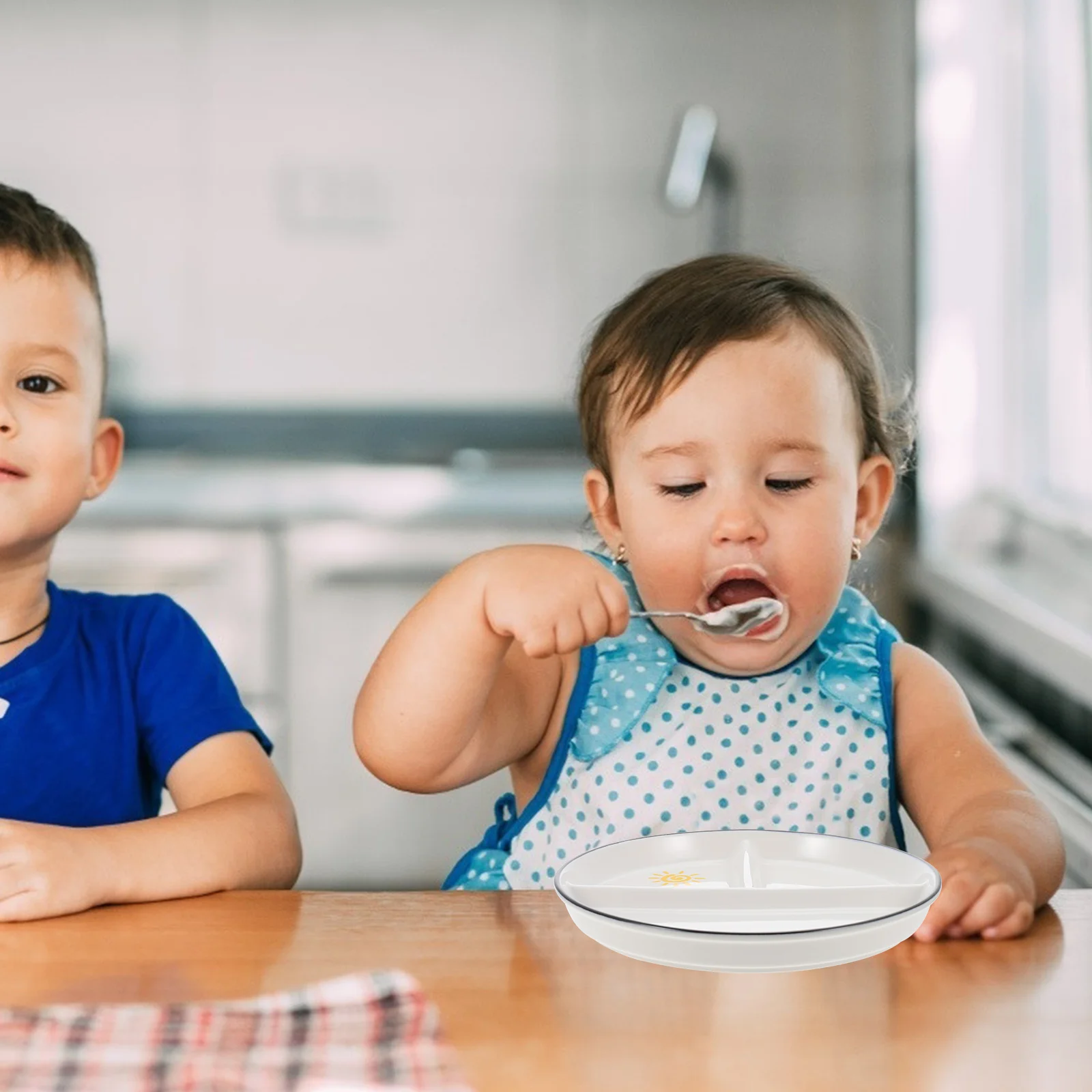 Divided Dinner Plates Ceramic Luncheon Plates Salad Dishes Kids Tray 3 Compartment Plates for Home Kitchen ( Random Style )
Divided Dinner Plates Ceramic Luncheon Plates Salad Dishes Kids Tray 3 Compartment Plates for Home Kitchen ( Random Style )