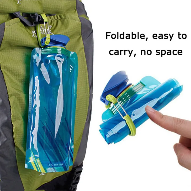 Portable Ultralight Foldable Water Bag 700ml Water Bottle Pouch Outdoor Sport Supplies Hiking Running Soft Flask Water Bottle
Portable Ultralight Foldable Water Bag 700ml Water Bottle Pouch Outdoor Sport Supplies Hiking Running Soft Flask Water Bottle