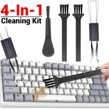 Stainless Steel Keycap Remover Replacement Mechanical Gaming Keyboard Key Cap Puller Cleaning Brush Cleaner Tool for MacBook