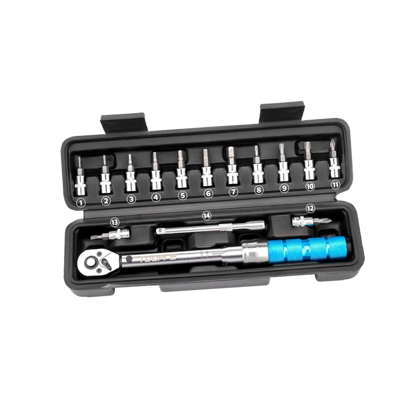 15Pcs 2-24nm Bike Wrench Set Repair Kit Adjustable Allen Maintenance Kit for Mountain Road Bike
15Pcs 2-24nm Bike Wrench Set Repair Kit Adjustable Allen Maintenance Kit for Mountain Road Bike
