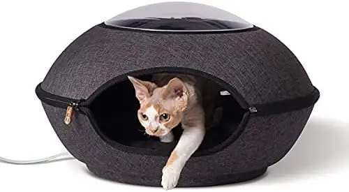 PET PRODUCTS Thermo Lookout Pod Indoor Heated Cat Bed for Large Cats, Heated Cat Cave, Thermal Cat Mat Hideaway for Small or Lar
PET PRODUCTS Thermo Lookout Pod Indoor Heated Cat Bed for Large Cats, Heated Cat Cave, Thermal Cat Mat Hideaway for Small or Lar