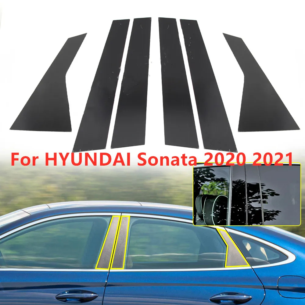 6pcs/Set Glossy Black Door Window Trim Pillar Posts Molding Cover Fit For HYUNDAI Sonata 2020 2021 Car Chromium Styling
6pcs/Set Glossy Black Door Window Trim Pillar Posts Molding Cover Fit For HYUNDAI Sonata 2020 2021 Car Chromium Styling