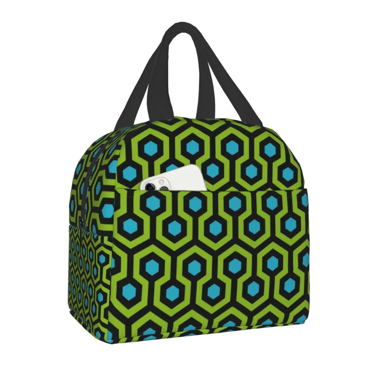 Green Shining Overlook Hotel Carpet Insulated Lunch Bag Women Geometric Hexagons Thermal Cooler Bento Box Portable Picnic Bags
Green Shining Overlook Hotel Carpet Insulated Lunch Bag Women Geometric Hexagons Thermal Cooler Bento Box Portable Picnic Bags