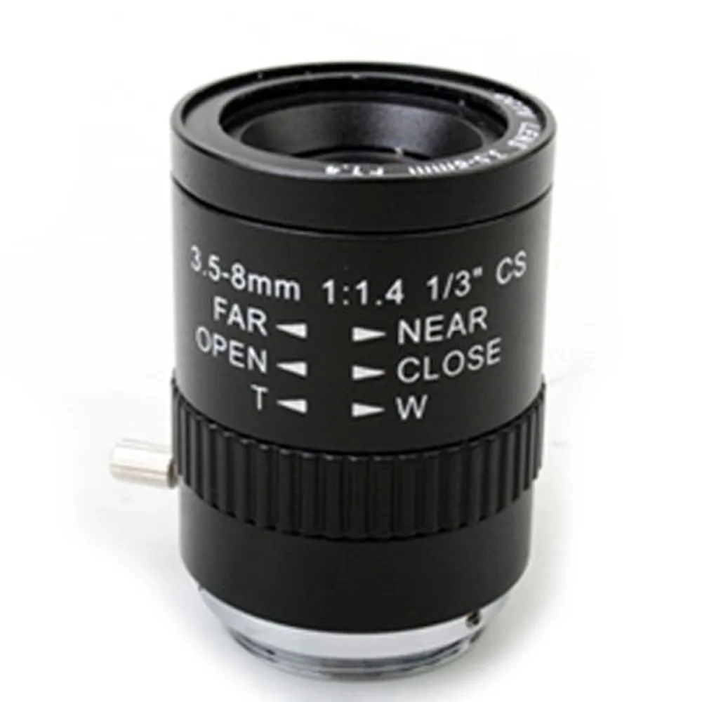 

10pcs F1.4 manual Lris 3.5-8mm CS CCTV Lens IR 3.5mm-8mm for CCD color , B/W Camera