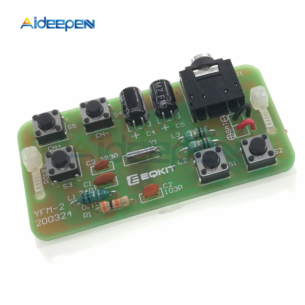 DIY Radio FM Stereo Radio Receiver Module Adjustable 76-108MHz Wireless Receiver Electronic Production Training Welding DIY Kits
DIY Radio FM Stereo Radio Receiver Module Adjustable 76-108MHz Wireless Receiver Electronic Production Training Welding DIY Kits