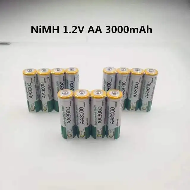 AA battery 3000mAh 1.2 V Rechargeable Battery AA 3000mAh NI-MH 1.2V Rechargeable 2A Baterias 3000+Free shipping
AA battery 3000mAh 1.2 V Rechargeable Battery AA 3000mAh NI-MH 1.2V Rechargeable 2A Baterias 3000+Free shipping