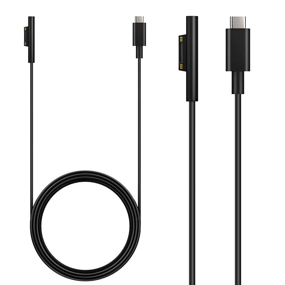 Brand New 12 / 15V 1.5m Type USB-C Charging Charger Cable PD Power Connect For Surface PRO7/3/4/5/6 Fast Charging Line Black
Brand New 12 / 15V 1.5m Type USB-C Charging Charger Cable PD Power Connect For Surface PRO7/3/4/5/6 Fast Charging Line Black