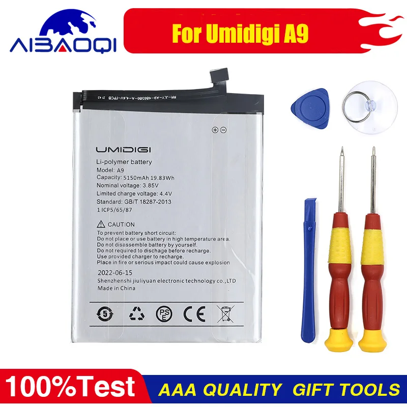 Brand New Original For Umidigi A9 Mobile Phone Battery High Capacity 5150mAh Replacement Batteries
Brand New Original For Umidigi A9 Mobile Phone Battery High Capacity 5150mAh Replacement Batteries