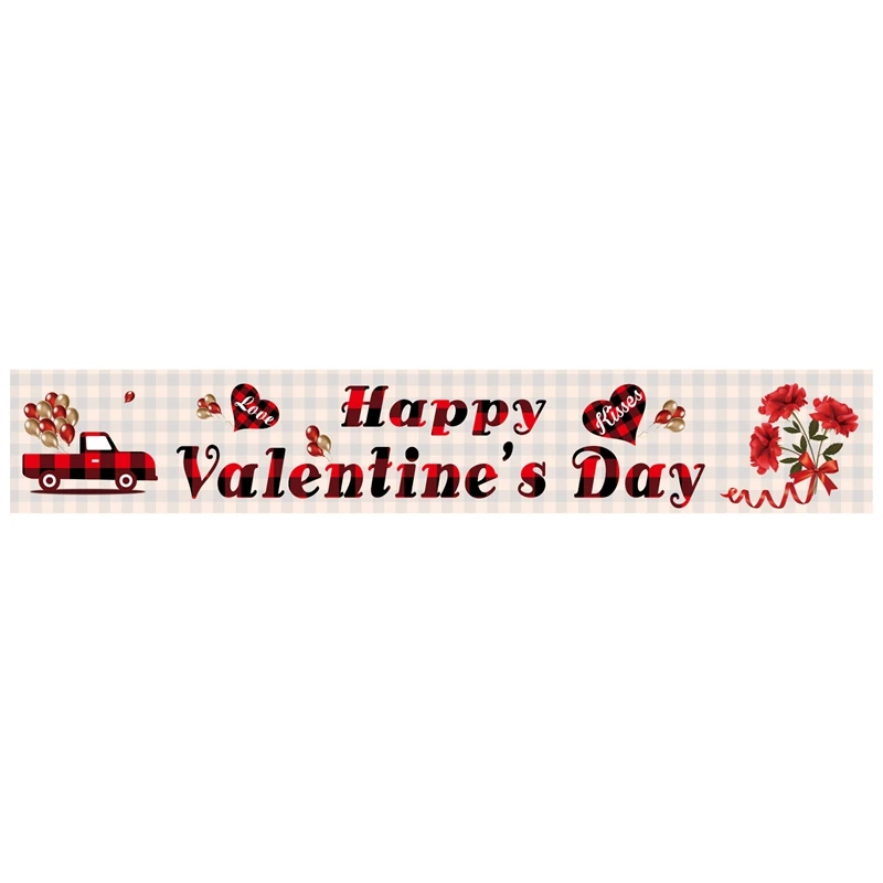 

Флаг на День святого Валентина, баннер, огромный знак, праздничные украшения для свадьбы, улицы, сада, помещения, двора, счастливый парный Де...