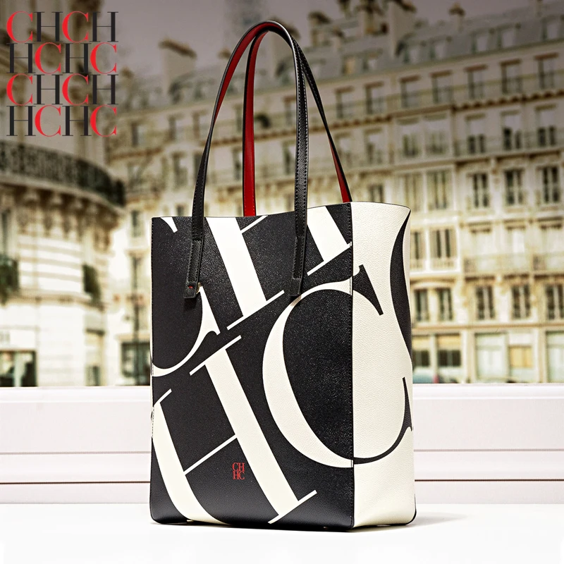CHCH HCHC 100% Cowhide Leather Women Tote Bags Ladies Casual Shopping Handbag Large Capacity Shoulder Bag Famous Brand Designer
CHCH HCHC 100% Cowhide Leather Women Tote Bags Ladies Casual Shopping Handbag Large Capacity Shoulder Bag Famous Brand Designer