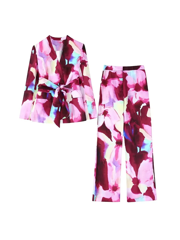 XIKOM Fashion Vintage Women Floral Print Bow Sashes Pockets Blazers Zip Fly Straight Long Pants Ladies Elegant Wear
XIKOM Fashion Vintage Women Floral Print Bow Sashes Pockets Blazers Zip Fly Straight Long Pants Ladies Elegant Wear