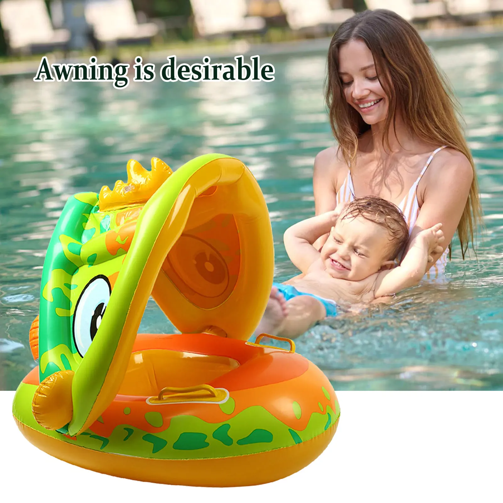 Kids Pool Float Inflatable Baby Swim Float Kids Swimming Float With Sun Canopy Unique Cartoon Swim Ring Swim Trainer For Kids
Kids Pool Float Inflatable Baby Swim Float Kids Swimming Float With Sun Canopy Unique Cartoon Swim Ring Swim Trainer For Kids