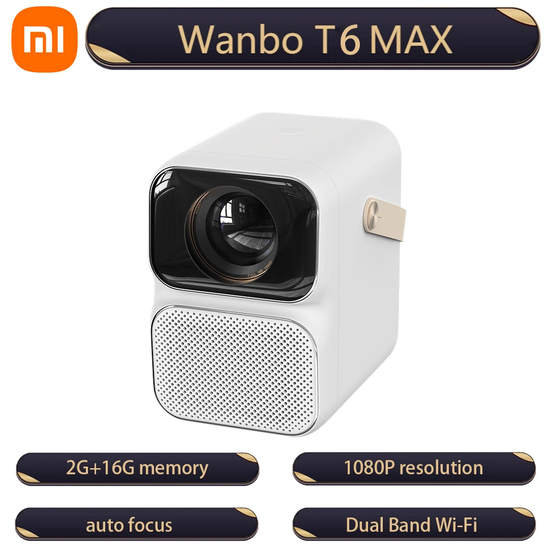 Смарт-проектор Xiaomi Youpin Wanbo T6 MAX, 1080P, 36 дБ, автофокус, двухдиапазонный, Wi-Fi, портативный мини-проектор для домашнего кинотеатра, для офиса
Смарт-проектор Xiaomi Youpin Wanbo T6 MAX, 1080P, 36 дБ, автофокус, двухдиапазонный, Wi-Fi, портативный мини-проектор для домашнего кинотеатра, для офиса