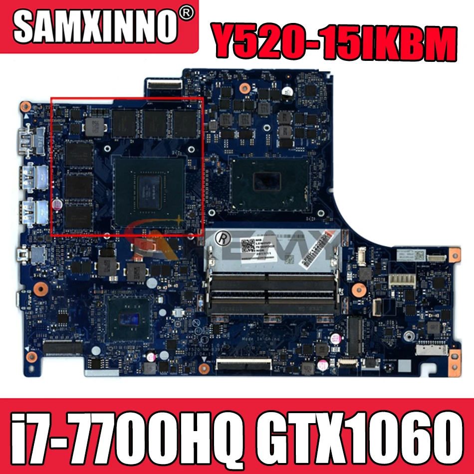 Материнская плата для ноутбука Lenovo Y520-15IKBM DY520, системная плата для центрального процессора, графический процессор GTX1060 протестирована на 100%
Материнская плата для ноутбука Lenovo Y520-15IKBM DY520, системная плата для центрального процессора, графический процессор GTX1060 протестирована на 100%