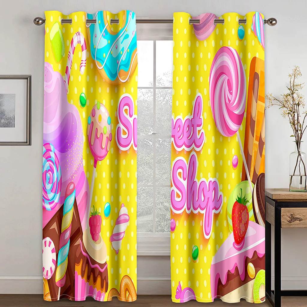 New Fashion Dessert Ice Cream Lollipop Donut 3D Printed Curtain for Girl Bedroom Living Room Hotel Window 2Panel Shading Cartoon
New Fashion Dessert Ice Cream Lollipop Donut 3D Printed Curtain for Girl Bedroom Living Room Hotel Window 2Panel Shading Cartoon