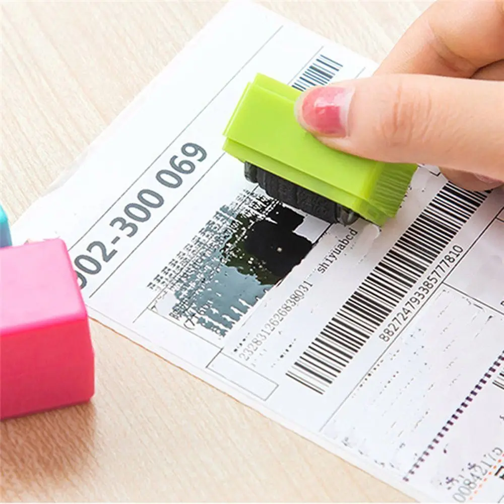 1pc Data Protection Roller Stamp Portable Information Coverage Messy Code Privacy Confidential Data Theft Guard Security Seal
1pc Data Protection Roller Stamp Portable Information Coverage Messy Code Privacy Confidential Data Theft Guard Security Seal