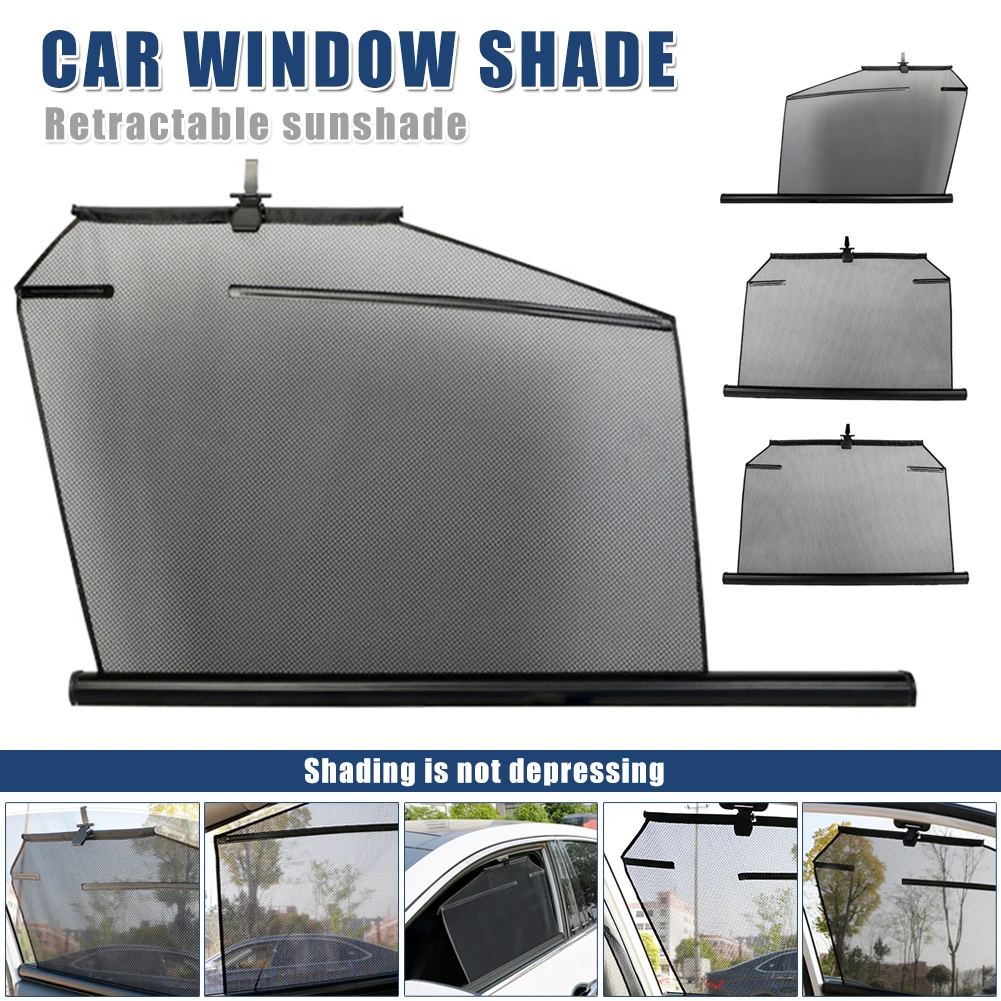 Car Window Shade Retractable Sunshade with Hook Sun Protection Front Rear Window Curtain Cover Universal Shade for Heat UV Glare
Car Window Shade Retractable Sunshade with Hook Sun Protection Front Rear Window Curtain Cover Universal Shade for Heat UV Glare