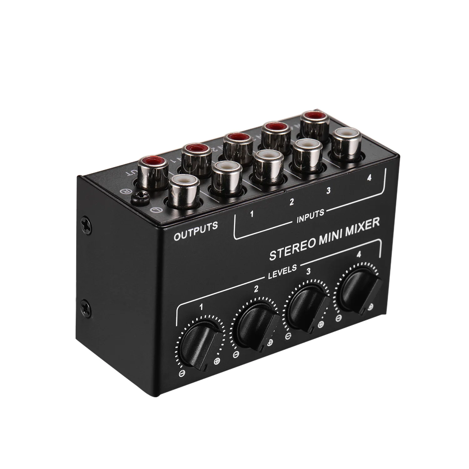 CX400 Studio Mixer Headphone Amplifier Mini Passive Stereo Rca 4-Channel Passive Small Mixer Stereo Dispenser for Live Studio 
CX400 Studio Mixer Headphone Amplifier Mini Passive Stereo Rca 4-Channel Passive Small Mixer Stereo Dispenser for Live Studio