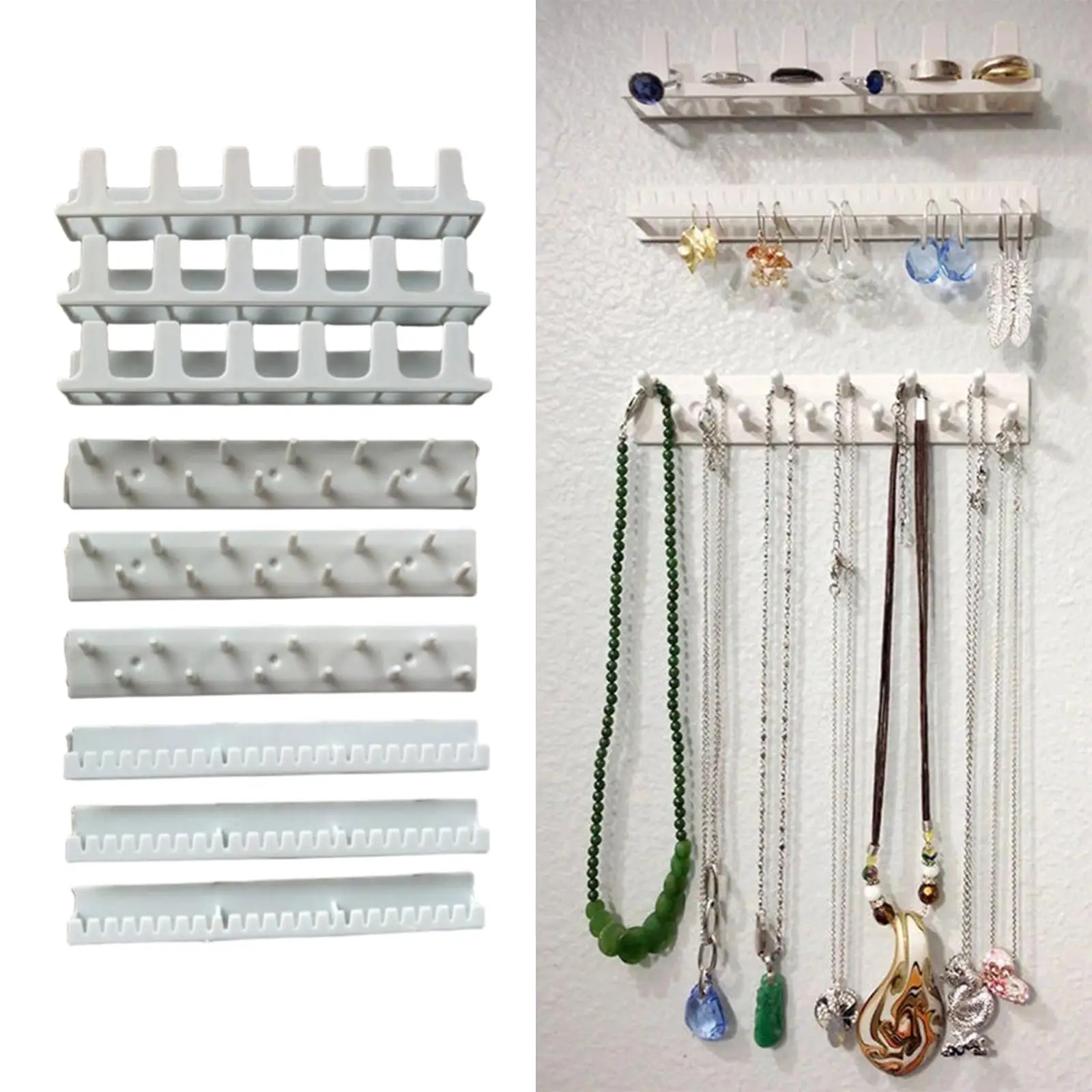 9 Pieces Adhesive Jewellery Organiser Hooks Wall Mounted Rack Plastic Hanger for Earrings Bracelets Necklaces Display Storage
9 Pieces Adhesive Jewellery Organiser Hooks Wall Mounted Rack Plastic Hanger for Earrings Bracelets Necklaces Display Storage