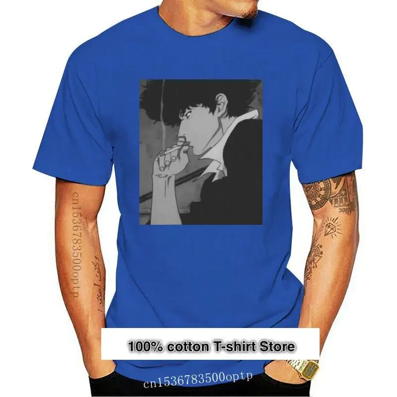 Ropa para hombre, camiseta de Cowboy Bebop, 100% algodón, Anime, Спайк, Jet, Kaye
Ropa para hombre, camiseta de Cowboy Bebop, 100% algodón, Anime, Спайк, Jet, Kaye