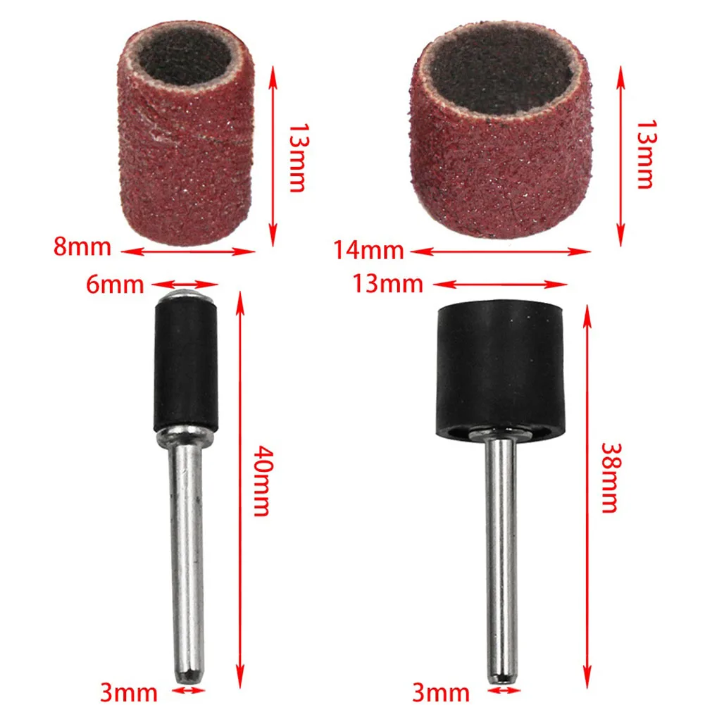 

Extension Rod Sanding Drum Kit Workshop Equipment 22Pcs Set Accessories Replacement Rotary Tool Sandpaper Power Tool