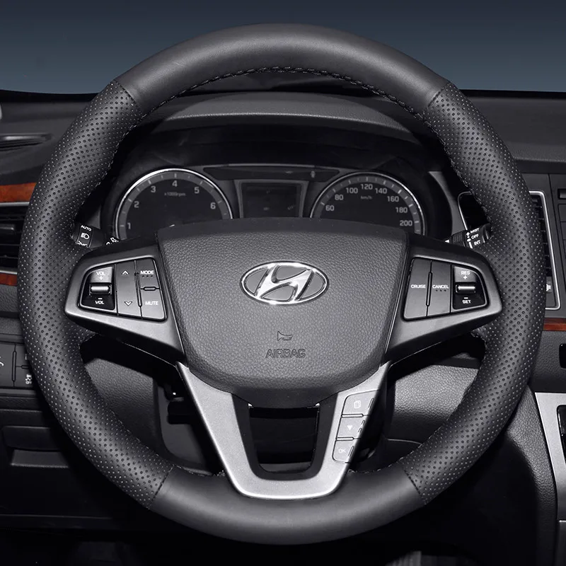 DIY Hand-Stitched Suede Leather Car Steering Wheel Cover for Hyundai IX35 SantaFe Tucson Verna Mistra Avante Car Accessories
DIY Hand-Stitched Suede Leather Car Steering Wheel Cover for Hyundai IX35 SantaFe Tucson Verna Mistra Avante Car Accessories