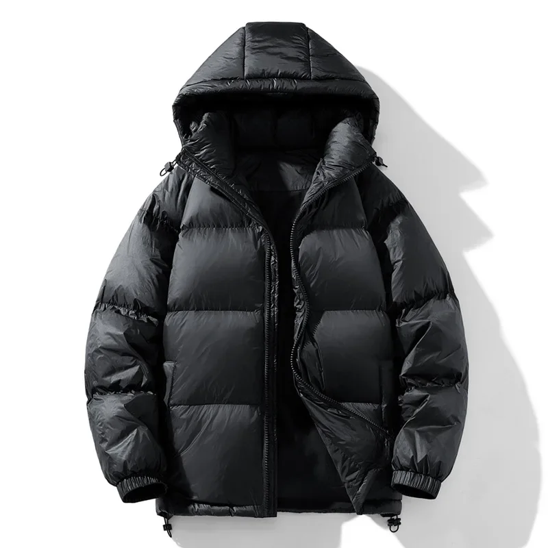 Winter New Men's Loose Solid Color Hooded Thickened Warm and Comfortable Plus Size Down Coat Jacket
Winter New Men's Loose Solid Color Hooded Thickened Warm and Comfortable Plus Size Down Coat Jacket