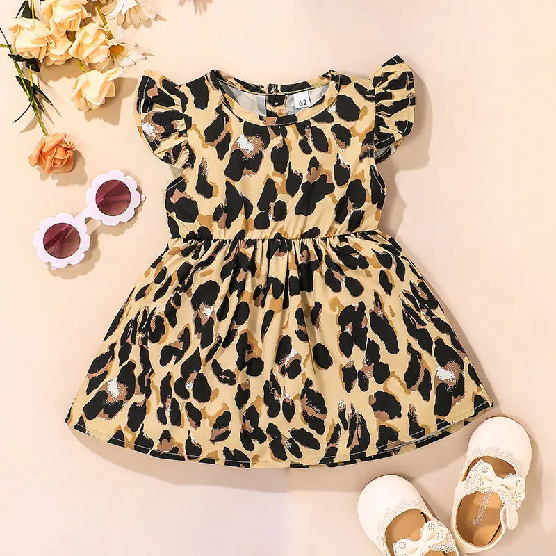 Baby Costume Summer Dresses for Girls 0-24 Month Wear Fashion O-neck Leopard Flying Sleeved A-line Dresses Kids Bebes Clothes
Baby Costume Summer Dresses for Girls 0-24 Month Wear Fashion O-neck Leopard Flying Sleeved A-line Dresses Kids Bebes Clothes