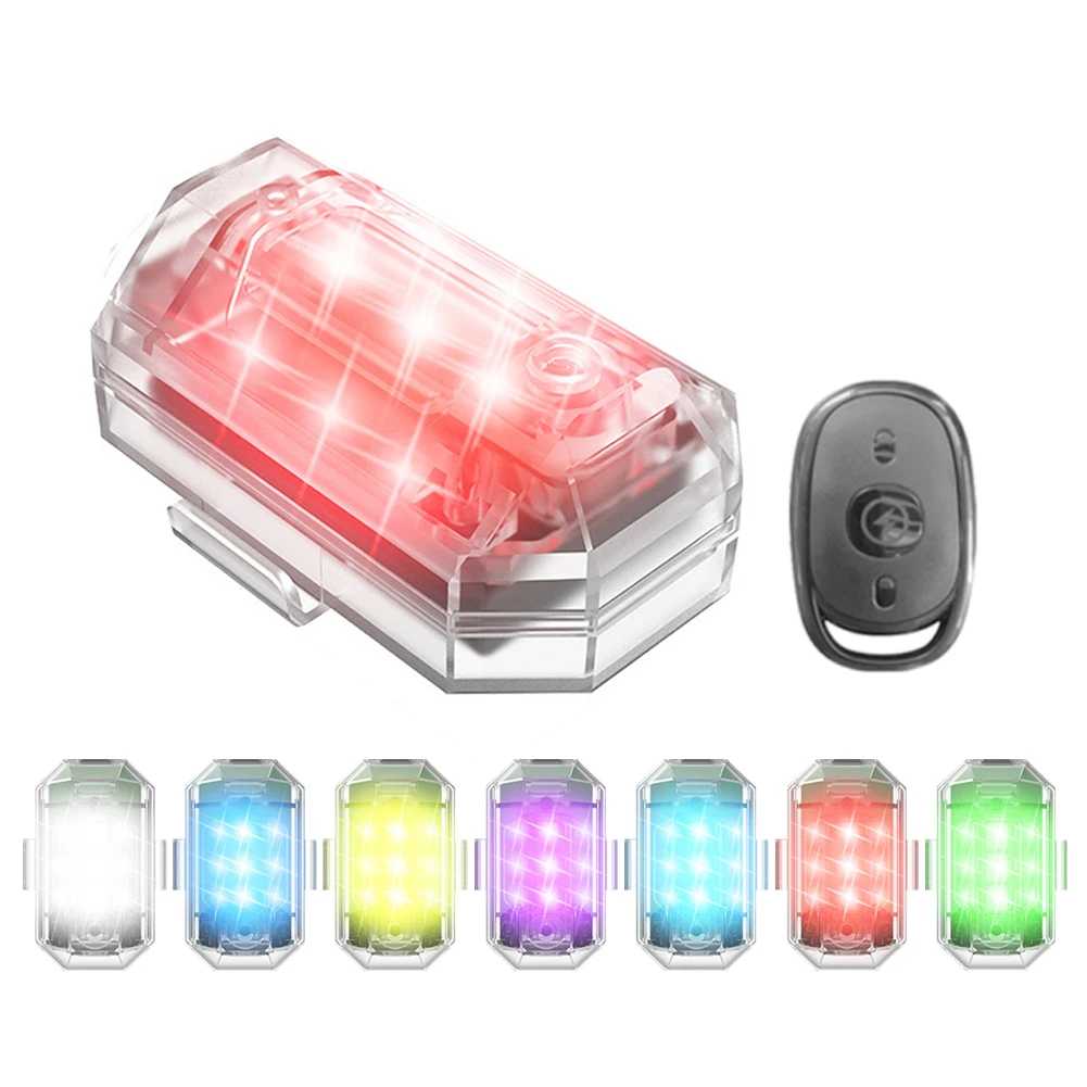 Universal LED Aircraft Strobe Light Wireless Remote Control For Motorcy Anti-collision Warning Lamp 7Color Turn Signal Indicator
Universal LED Aircraft Strobe Light Wireless Remote Control For Motorcy Anti-collision Warning Lamp 7Color Turn Signal Indicator