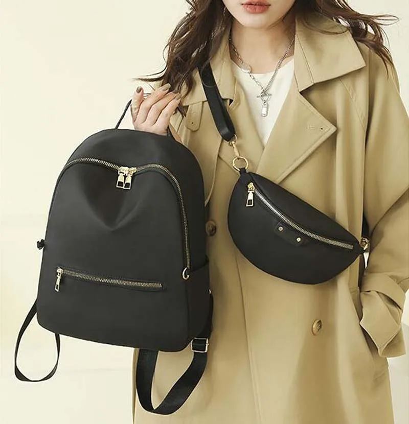 Hot Sale Fashion Waterproof Oxford Backpack With Small Chest Bag Women High Capacity School Bag Multifunctional Shoulder Bags
Hot Sale Fashion Waterproof Oxford Backpack With Small Chest Bag Women High Capacity School Bag Multifunctional Shoulder Bags