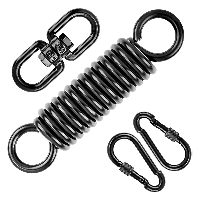 Swing Spring For Hanging Chair,With 2 Snap Hooks&360° Swivel Hook,Load Capacity 250Kg For Hanging Chair,Hammock,Yoga,Etc
Swing Spring For Hanging Chair,With 2 Snap Hooks&360° Swivel Hook,Load Capacity 250Kg For Hanging Chair,Hammock,Yoga,Etc