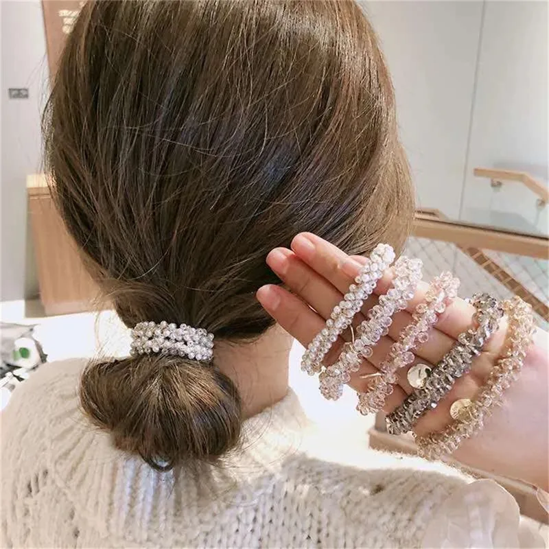 Vintage Pearl Headband Simple Temperament Crystal Rubber Band Bracelet Dual-use Sweet Headwear
Vintage Pearl Headband Simple Temperament Crystal Rubber Band Bracelet Dual-use Sweet Headwear
