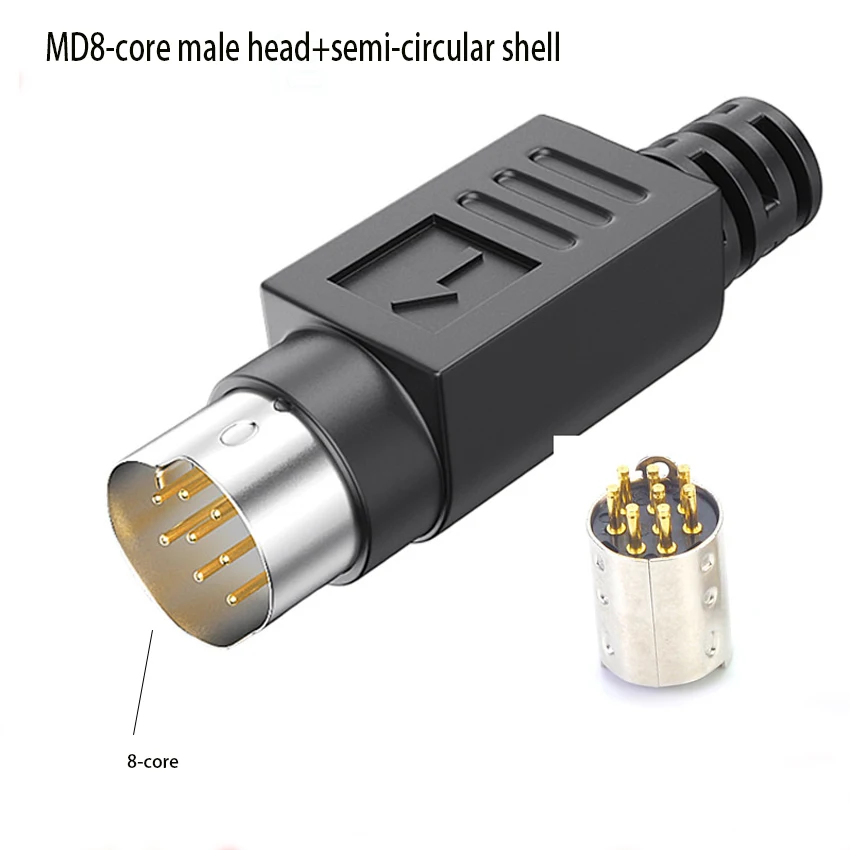 JCD MD8/6/4-контактный мини-DIN штекер 
JCD MD8/6/4-контактный мини-DIN штекер