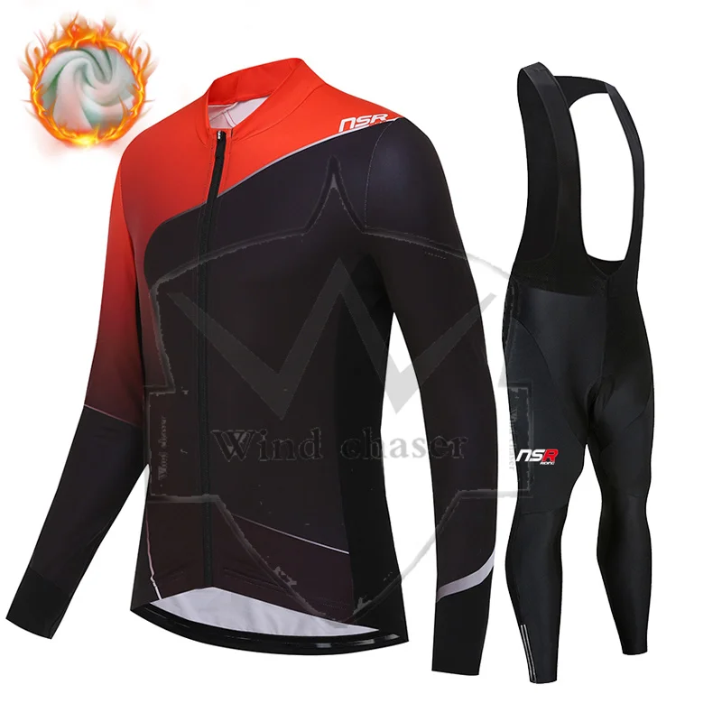 2022 NSR Keep warm in winter Long Sleeve Cycling Jersey Set Bib Pants Ropa Ciclismo Bicycle Clothing MTB Bike Jersey Uniform
2022 NSR Keep warm in winter Long Sleeve Cycling Jersey Set Bib Pants Ropa Ciclismo Bicycle Clothing MTB Bike Jersey Uniform
