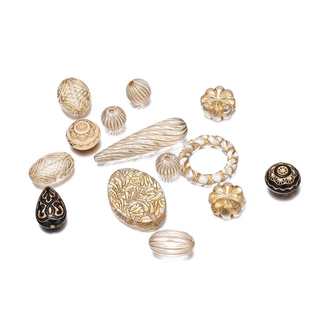 20Pcs Retro Acrylic Pattern Drawing Flower Texture Bead Spacer Loose Beads For DIY Necklace Bracelet Jewelry Making Accessories
20Pcs Retro Acrylic Pattern Drawing Flower Texture Bead Spacer Loose Beads For DIY Necklace Bracelet Jewelry Making Accessories